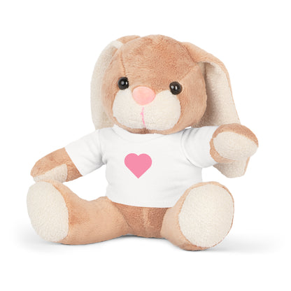 Plushie with love heart t-shirt