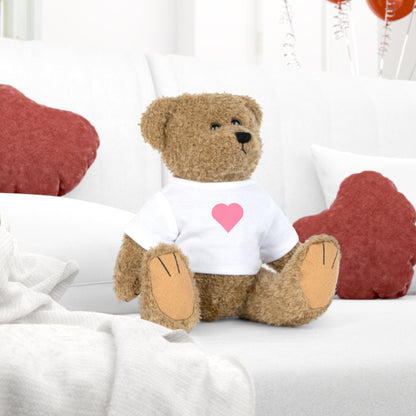 Plushie with love heart t-shirt