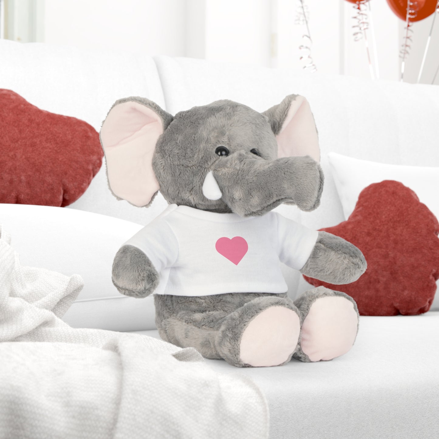 Plushie with love heart t-shirt