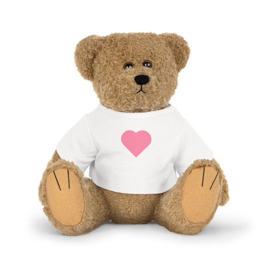 Plushie with love heart t-shirt