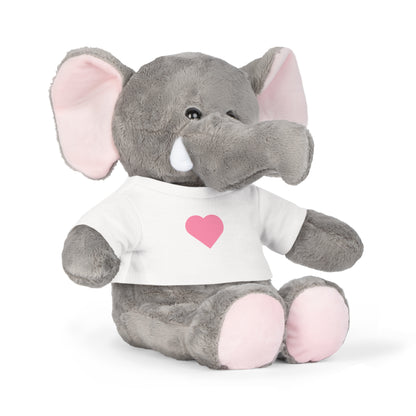 Plushie with love heart t-shirt