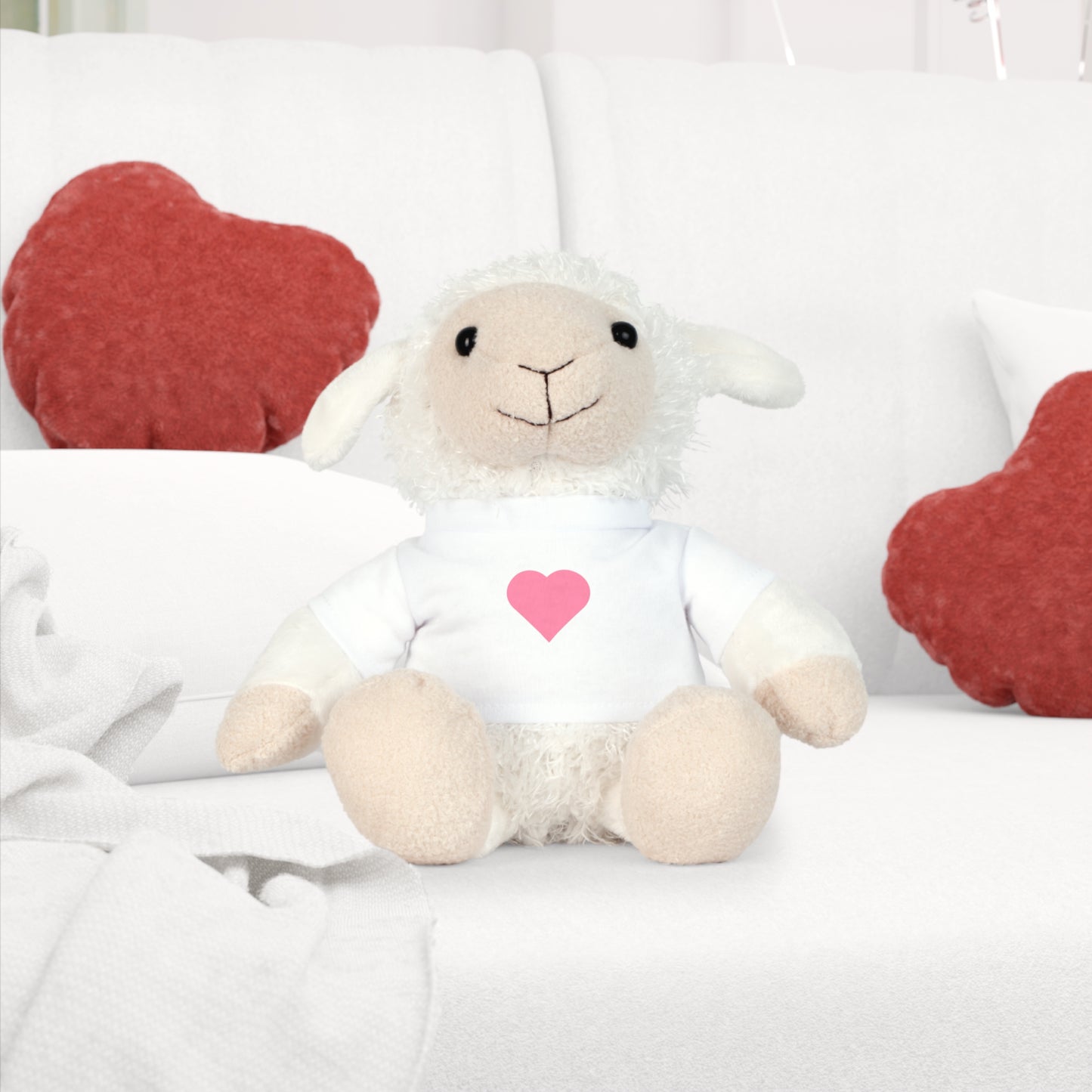 Plushie with love heart t-shirt